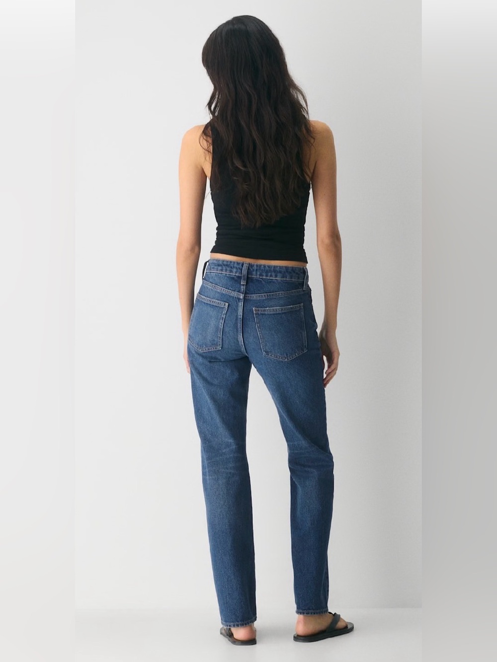 Denim Forum Sharon Mid Straight Dark Blue Vintage NWT 27 - Picture 4 of 11